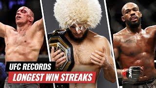 longest win streak in ufc history|List of UFC records